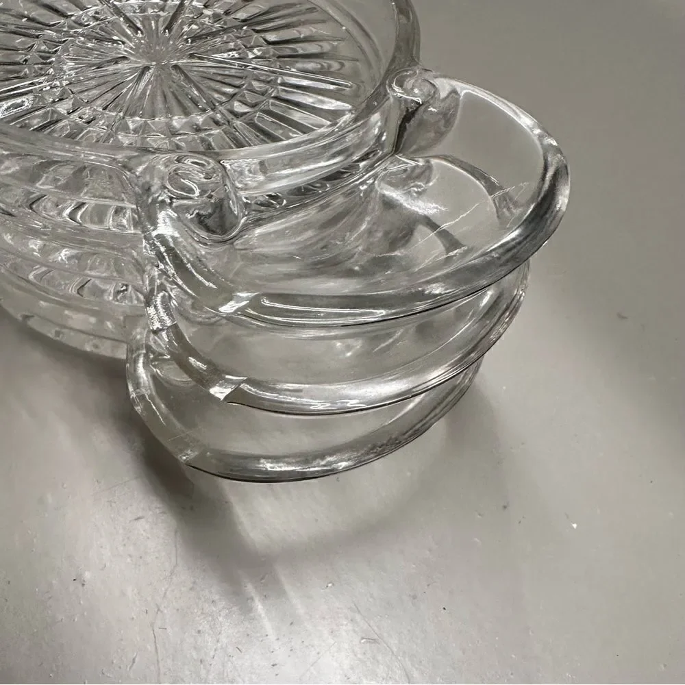 Vintage MCM Sip N Smoke Glass Coaster Ashtray Combo Set of 3 mid century modern